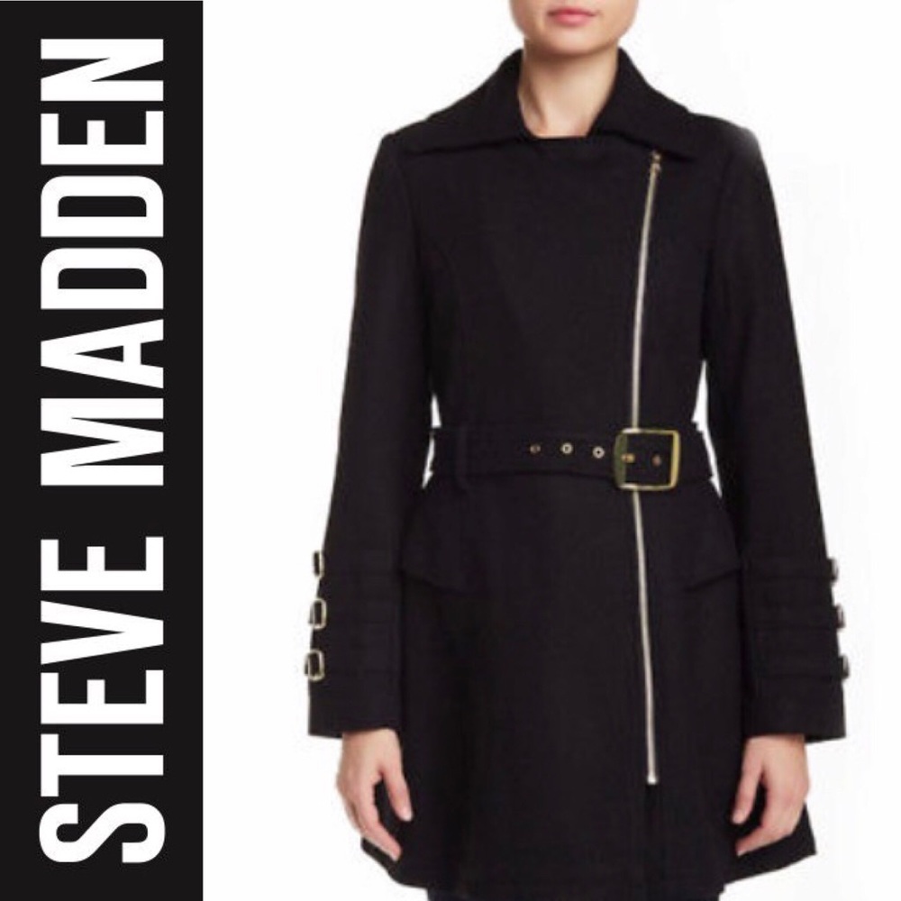 ✨24 HOUR SALE Steve Madden  Zip Trench Coat✨